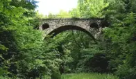 Bassenheim Viadukt Ein Viadukt im Wald